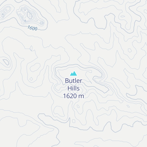 Map of Butler Hills