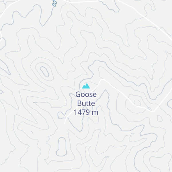 Map of Goose Butte