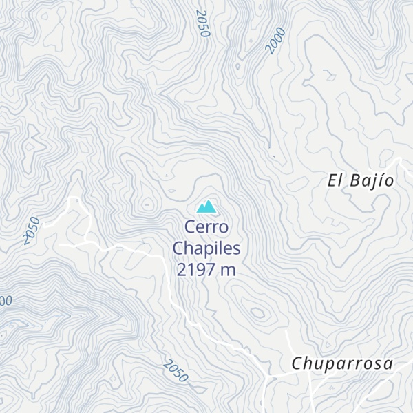 Map of Cerro Chapiles
