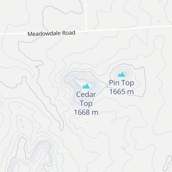 Map of Cedar Top