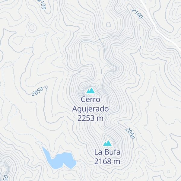Map of Cerro Agujerado
