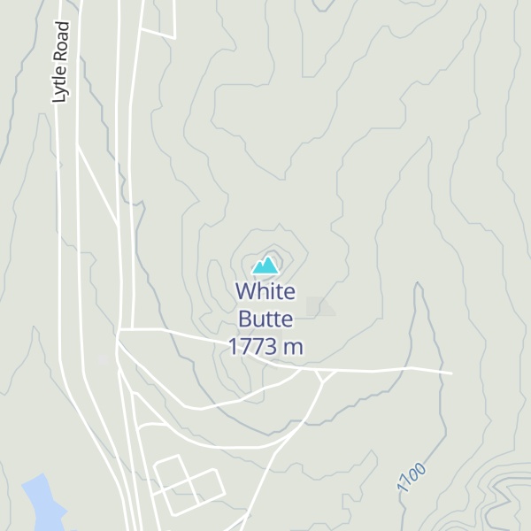 Map of White Butte