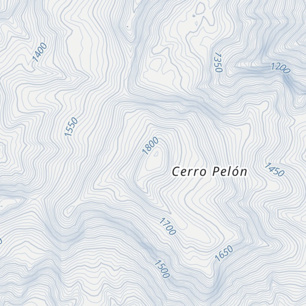 Map of Cerro Pelón