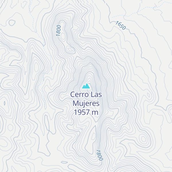 Map of Cerro Las Mujeres