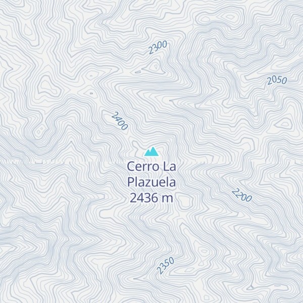 Map of Cerro La Plazuela