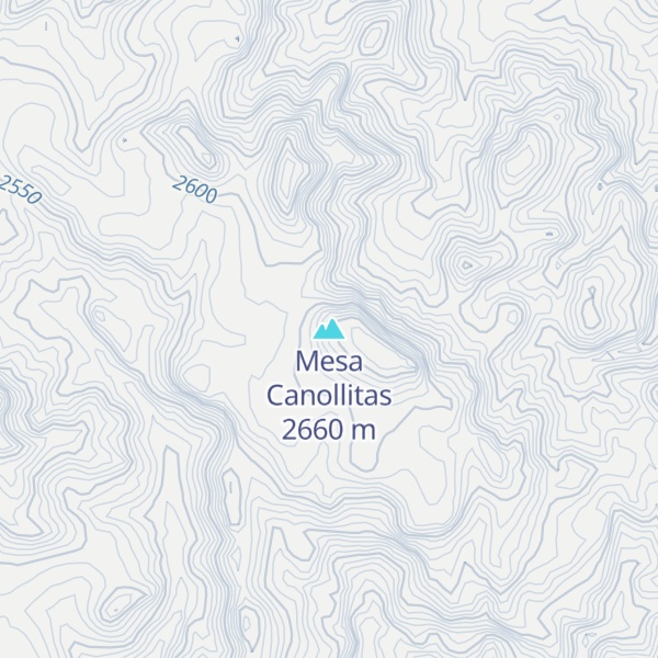 Map of Mesa Canollitas
