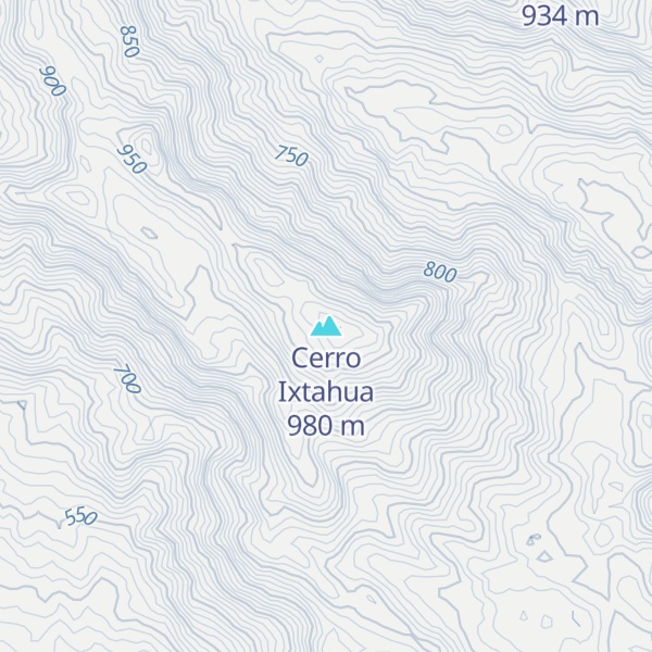 Map of Cerro Ixtahua