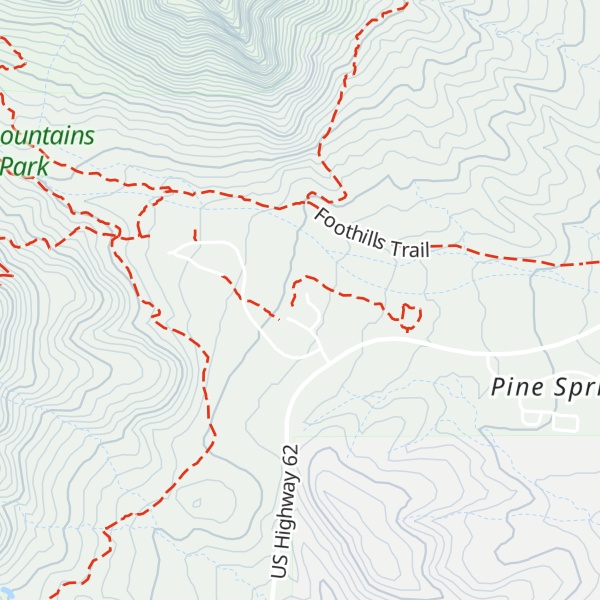 Map of Pine Springs Visitor Center