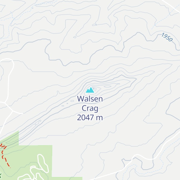 Map of Walsen Crag