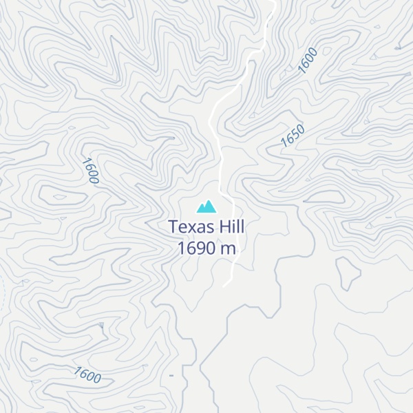 Map of Texas Hill