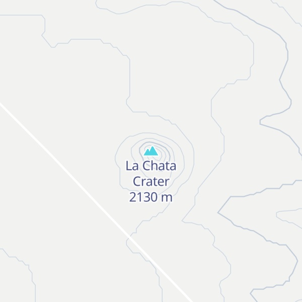 Map of La Chata Crater