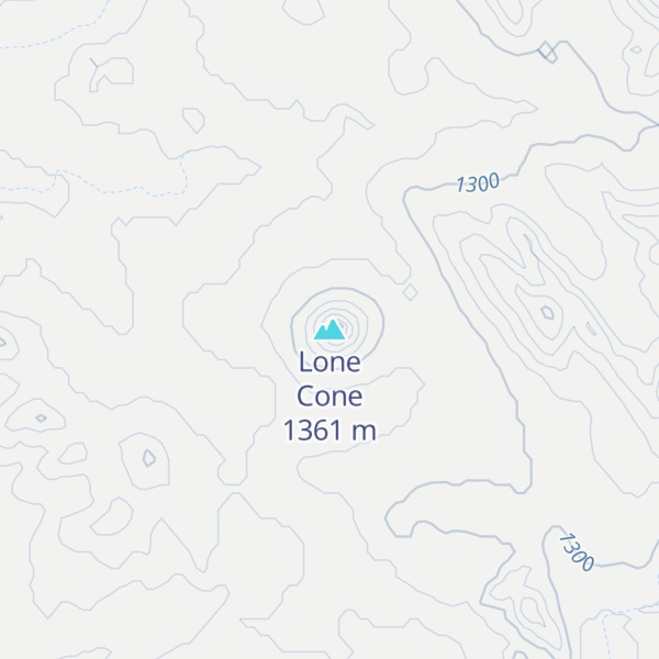 Map of Lone Cone