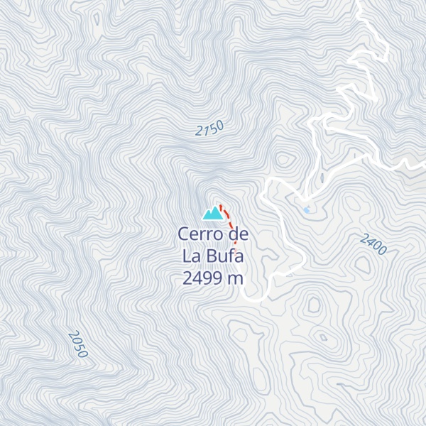 Map of Cerro de La Bufa