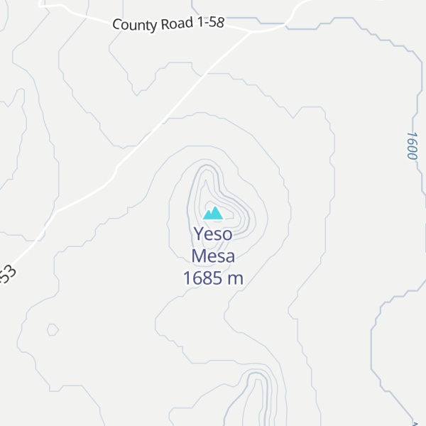 Map of Yeso Mesa