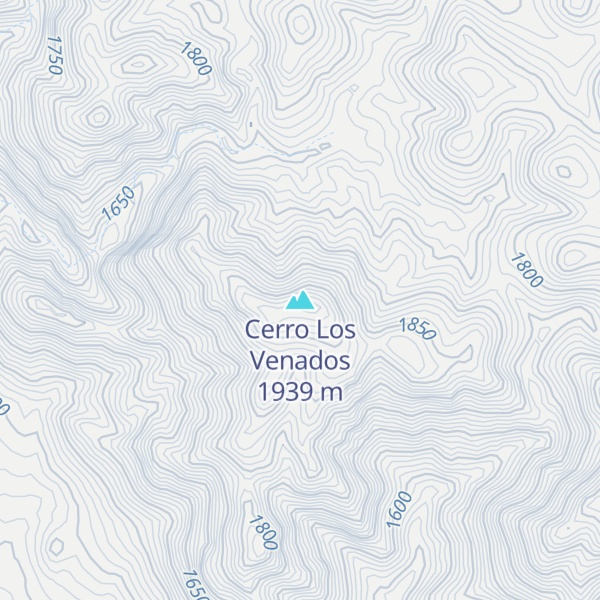 Map of Cerro Los Venados