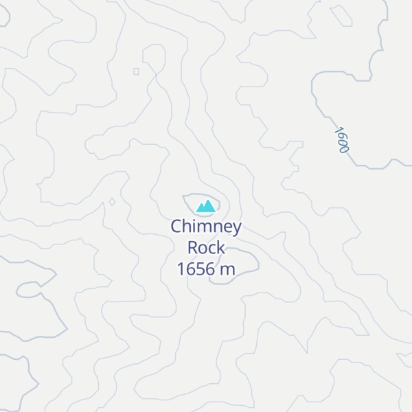 Map of Chimney Rock