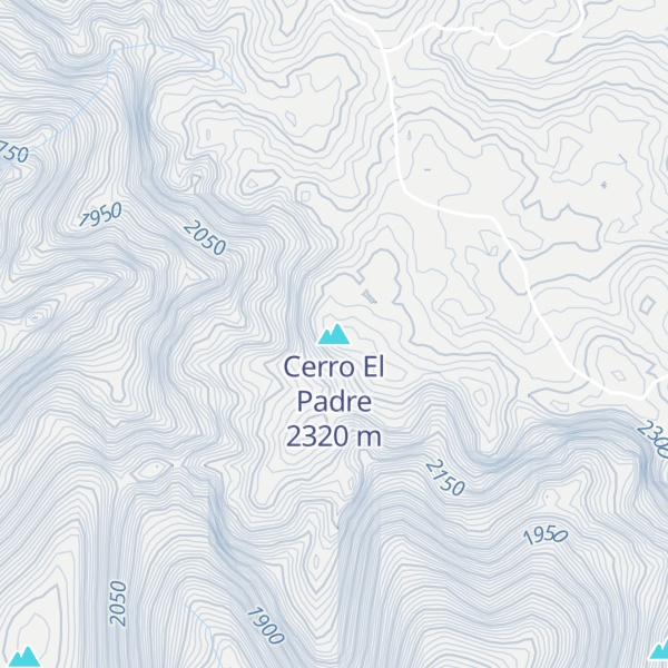 Map of Cerro El Padre
