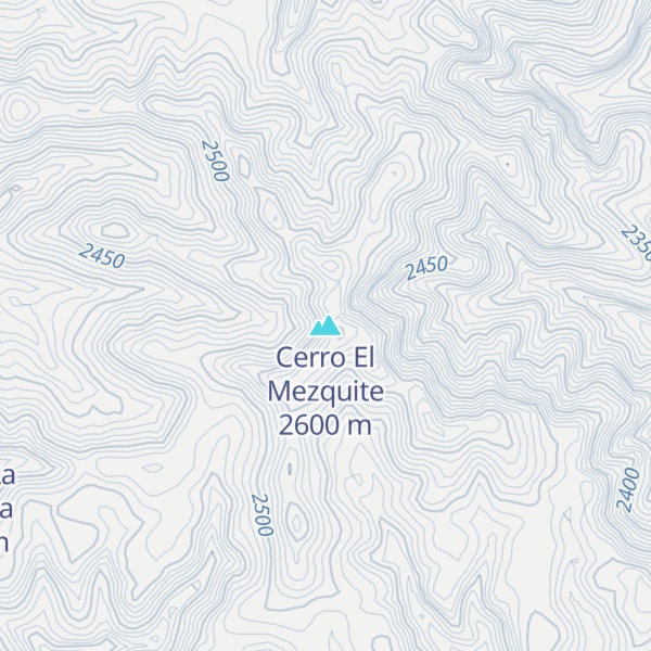 Map of Cerro El Mezquite