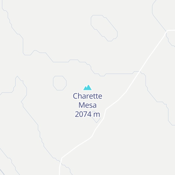 Map of Charette Mesa