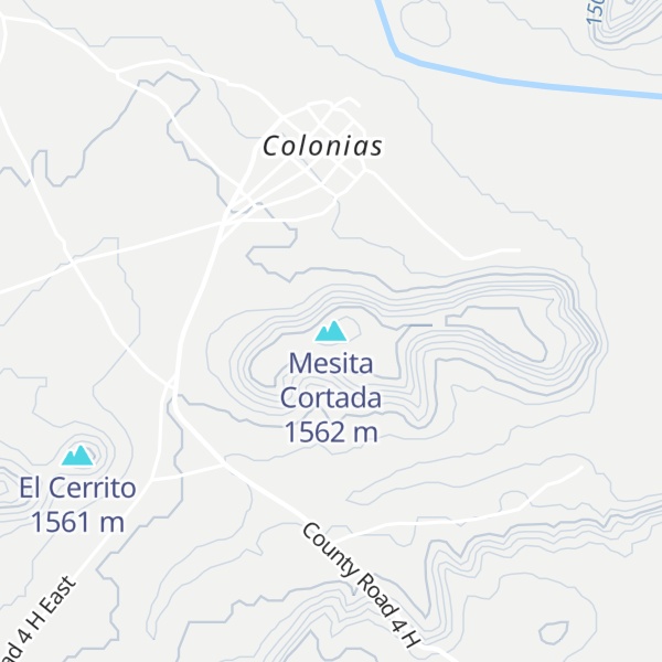Map of Mesita Cortada