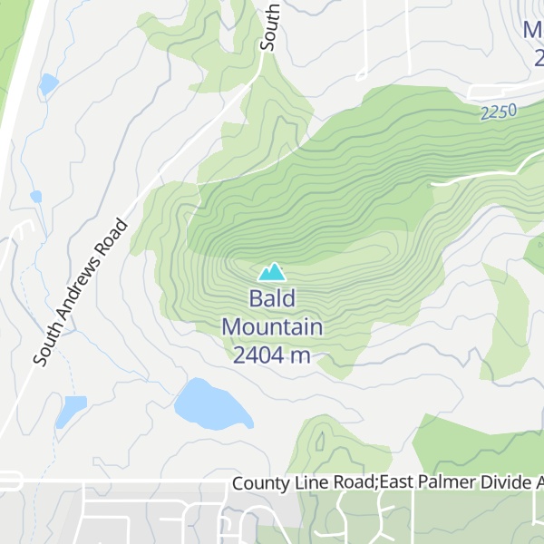 Map of Bald Mountain