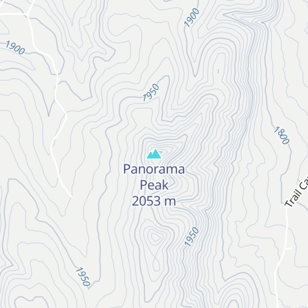 Map of Panorama Peak
