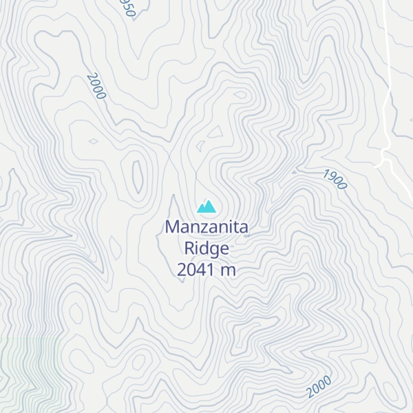 Map of Manzanita Ridge