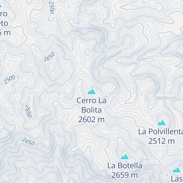 Map of Cerro La Bolita