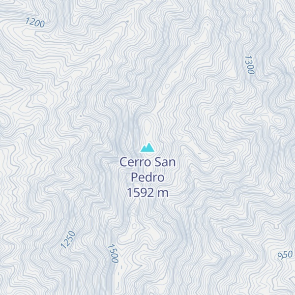 Map of Cerro San Pedro