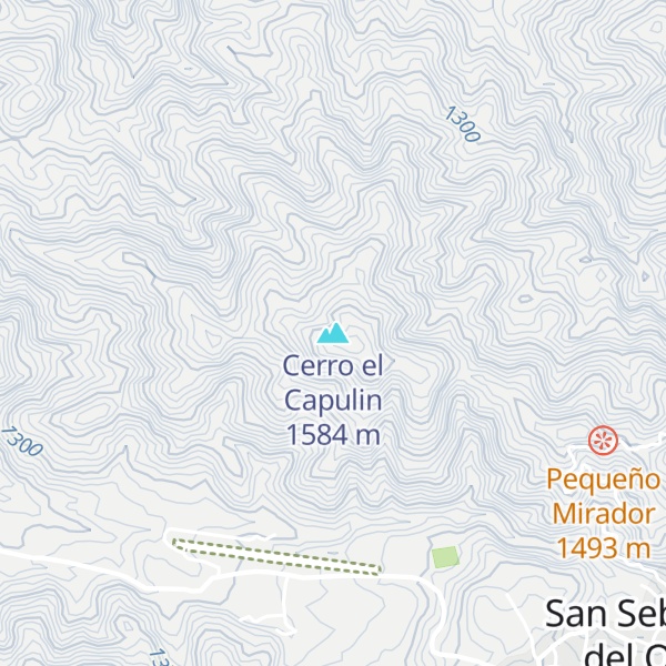 Map of Cerro el Capulin