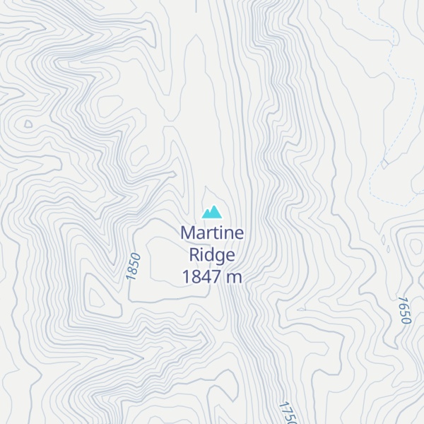 Map of Martine Ridge