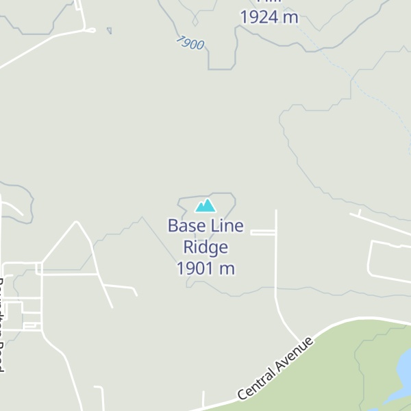 Map of Base Line Ridge