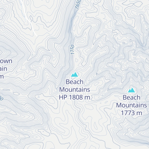Map of Beach Mountains HP