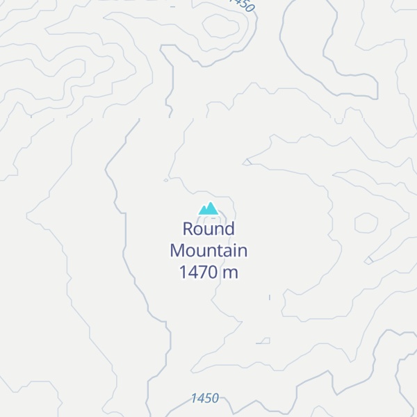 Map of Round Mountain