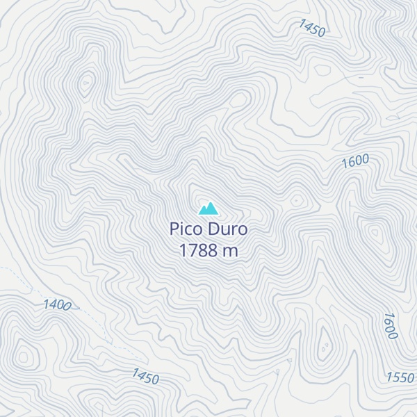 Map of Pico Duro