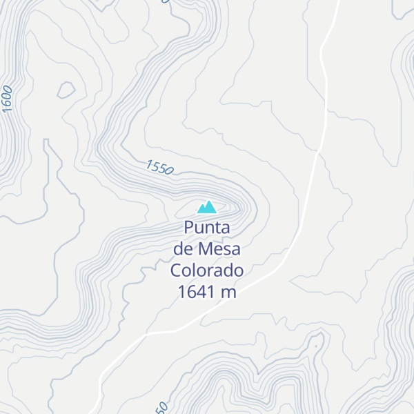 Map of Punta de Mesa Colorado