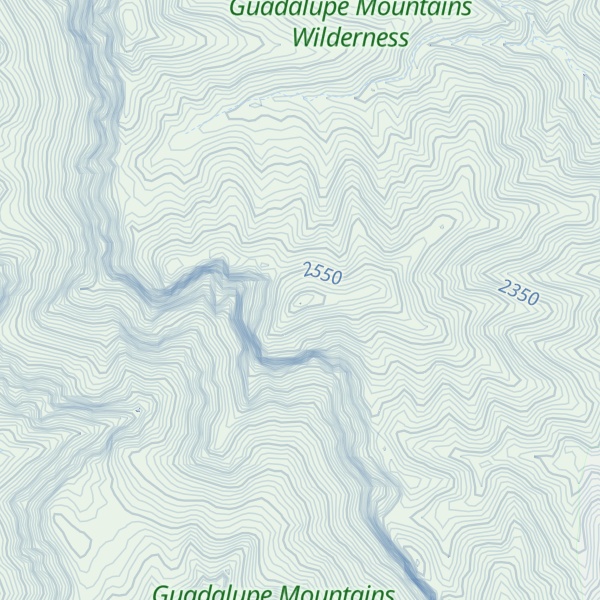 Map of Shumard Peak