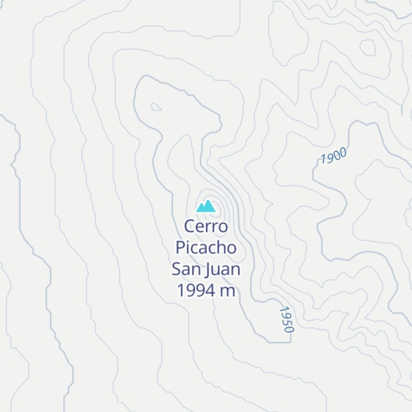Map of Cerro Picacho San Juan