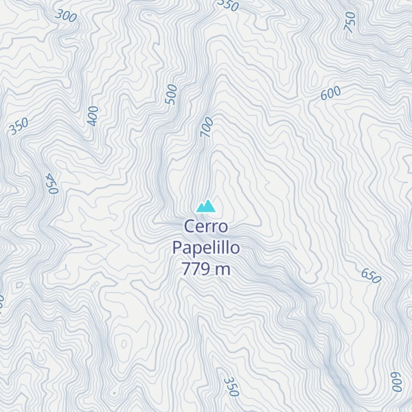 Map of Cerro Papelillo