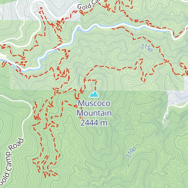 Map of Muscoco Mountain
