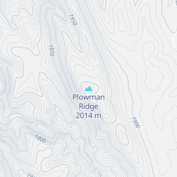 Map of Plowman Ridge