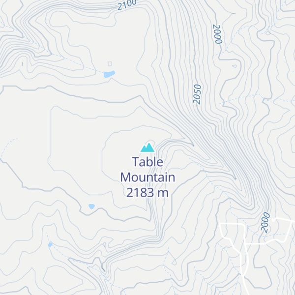 Map of Table Mountain