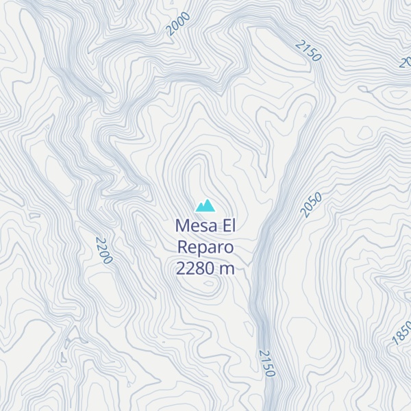 Map of Mesa El Reparo
