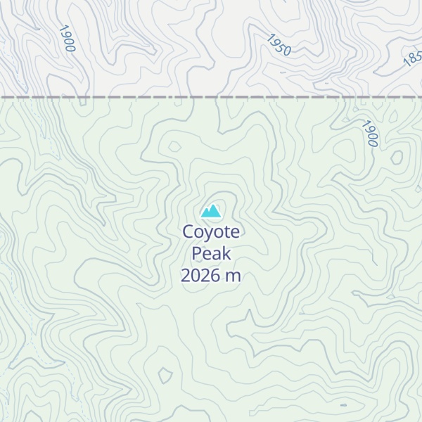 Map of Coyote Peak