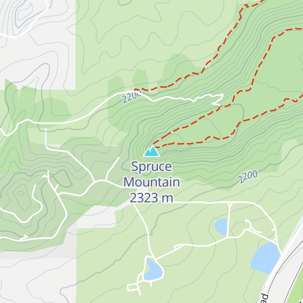 Map of Spruce Mountain