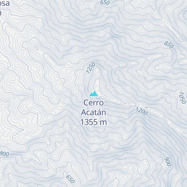 Map of Cerro Acatán
