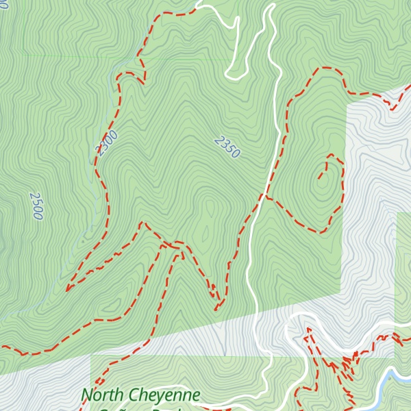 Map of Mount Buckhorn