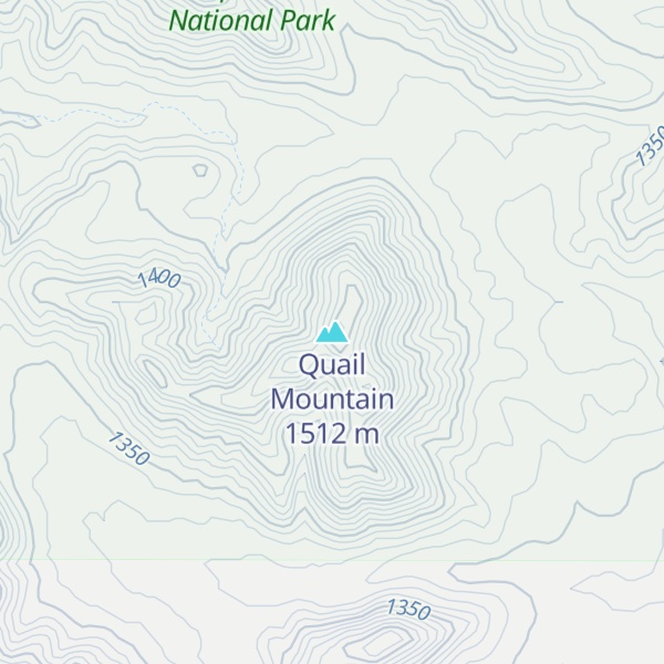 Map of Quail Mountain