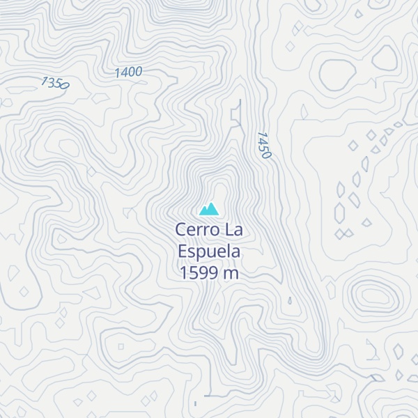 Map of Cerro La Espuela
