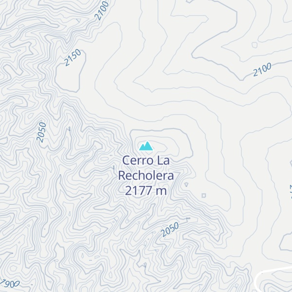 Map of Cerro La Recholera
